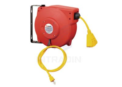 China 125V 16 ,14 Or 12 Gauge Electric Cable Reel Retractable For Indoor / Outdoor for sale