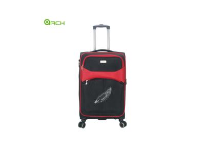 China 1680d Polyester Travel Trolley Case with Two Front Pockets and Spinner Wheels for sale