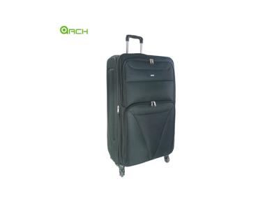 China Trolley Travel Suitcase with Two Front Pockets and Spinner Wheels for sale