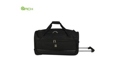 China Large U Shaped Opening 600D Polyester Rolling Luggage Bag for sale