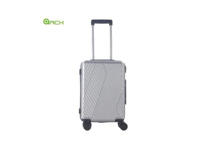 China Retractable Handles ABS Spinner Luggage With Mesh Divider for sale