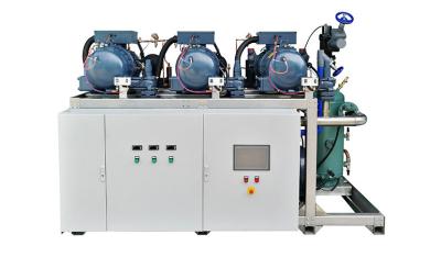 China HANBELL Parallel Screw Compressor Condensing Unit R22 Refrigerant for sale