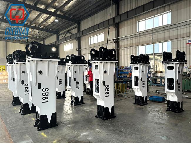 Silent Box Type SB81 Hydraulic Breaker.