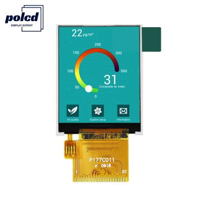 China Polcd 1.77 Inch Tft 128*160 Color 262K Rgb Lcd Display Normally Black for sale