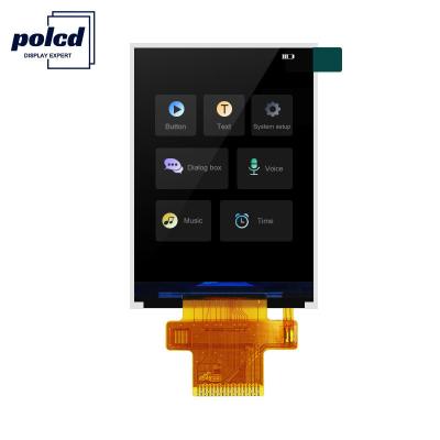 China Polcd 18 Pin 2.4 Spi Tft Lcd Display ST7789V2 Tft Touch Screen Display for sale