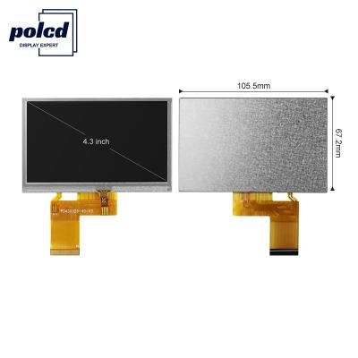China Polcd 4.3 Inch 480x272 Tft Lcd Display RGB 24 Bit Touch Screen Lcd Display for sale