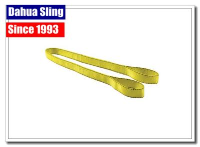 China Commercial Woven Loading Straps And Slings , Flat Loop Eye To Eye Sling for sale