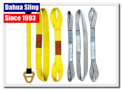 China Triangle Choker Type Flat Lifting Slings 1 - 12 Inches Width 4 Layers for sale
