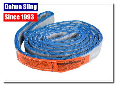 China Eye To Eye Flat Lifting Slings Class 5 Safety Factor OSHA And ASME Standards for sale