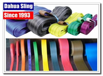 China Personalized 2 Layer Flat Lifting Slings Soft For Heavy Business Recyclable for sale