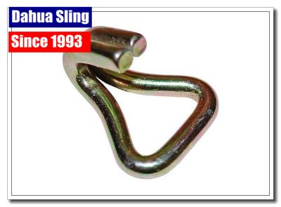 China Customized Size Ratchet Strap Hooks / Tie Down Strap Hooks For Trucks for sale