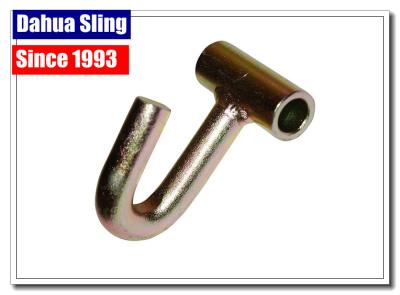 China Metal Pickup / Cargo Tie Down Hooks For J Hook Ratchet Straps 11mm Dia for sale