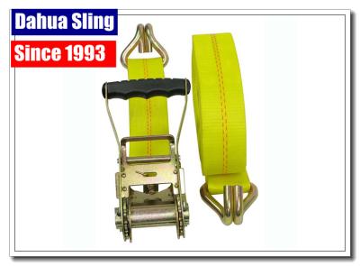 China 2'' Atv Recovery Strap Accessories , Tie Down Strap Buckle Parts With Ratchet for sale