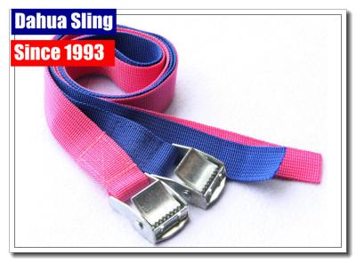 China Lightweight Cam Buckle Straps Cargo Lashing Belt 350kgs Breaking Strength for sale