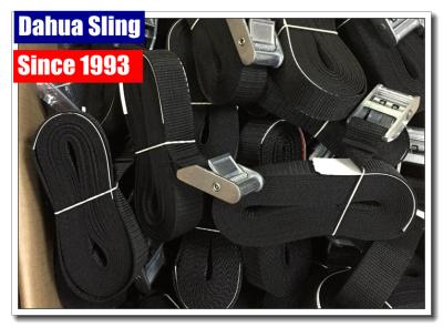 China 25mm 680KGS Cam Buckle Straps Lashing Tie Downs 1 Inch Wear Resistance for sale