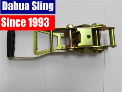 China Zinc palted Ratchet belt Buckle / Ratchet Strap Parts 50mm Width for sale