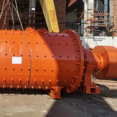 China Gold Mobile Mining Grinding 10t/H Horizontal Ball Mill 0.4mm Output Size for sale