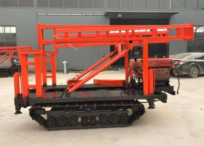 China GK 200 Portable Hydraulic Crawler Mounted Drilling Rig With 8 Wheels Folding Tower For Water And Exploration for sale