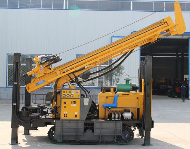 Close-up of drilling mechanism