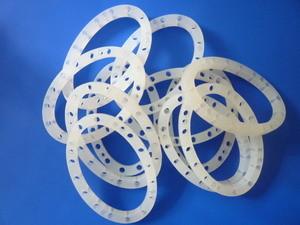 Китай Белое набивка кольца силиконовой резины, прокладка между фланцами силикона с персонализированным размером продается