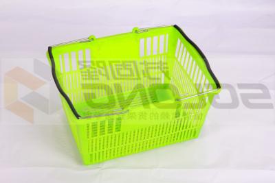 China Supermarket Plastic Shopping Trolley Baskets Excellent Appearance Eco-Friendly for sale