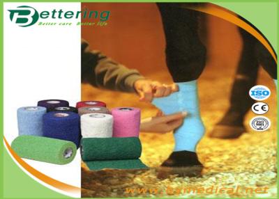 China Coloured Non Woven Elastic Cohesive Bandages For Horses Breathable Latex Free for sale