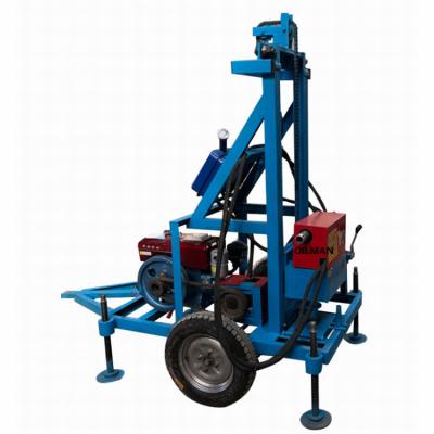 China Portable Hydraulic Borehole Drilling Machine For Water Well 100m Deep for sale
