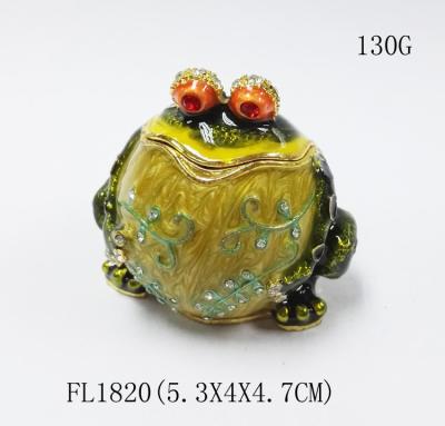 colourful Frog stationary frog jewelry trinket box frog trinket jeweled box