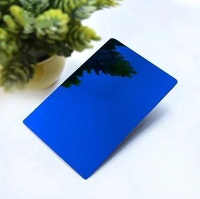 China Blue Decorative Stainless Steel Sheet Plates Brushed Hairline Satin Vibration Sand Blasted for sale
