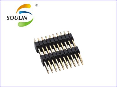 China Placa de circuito Pin Connectors Dual Row Straight do passo de PA9T 2.0mm à venda