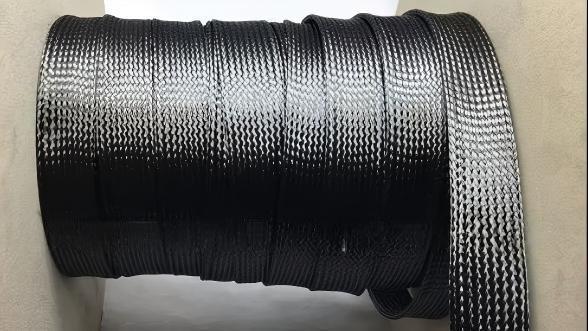 Close-up view of Carbon Fiber Sleeve Protective Tubing
