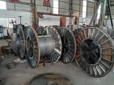 China Industrial Steel Cable Reel Corrugated Bobbin For Stranding Machine for sale