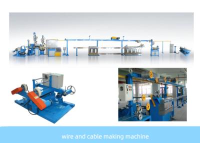 China Double Layer 40HP PVC Cable Extruder Machine Cable Extrusion Line for sale
