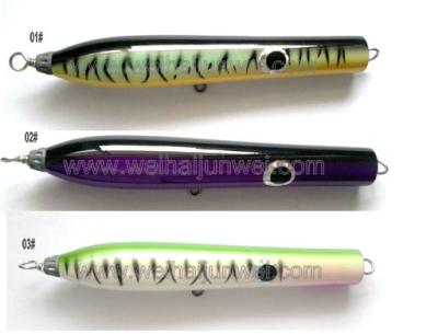 China lure manufatory 60g 16cm wooden bait hard bait big game popper bait trolling fishing lure for sale