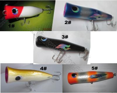 China new style12cm/10g,16cm/150g,120cm/180g  many colors choice Wooden popper fishing lure for sale