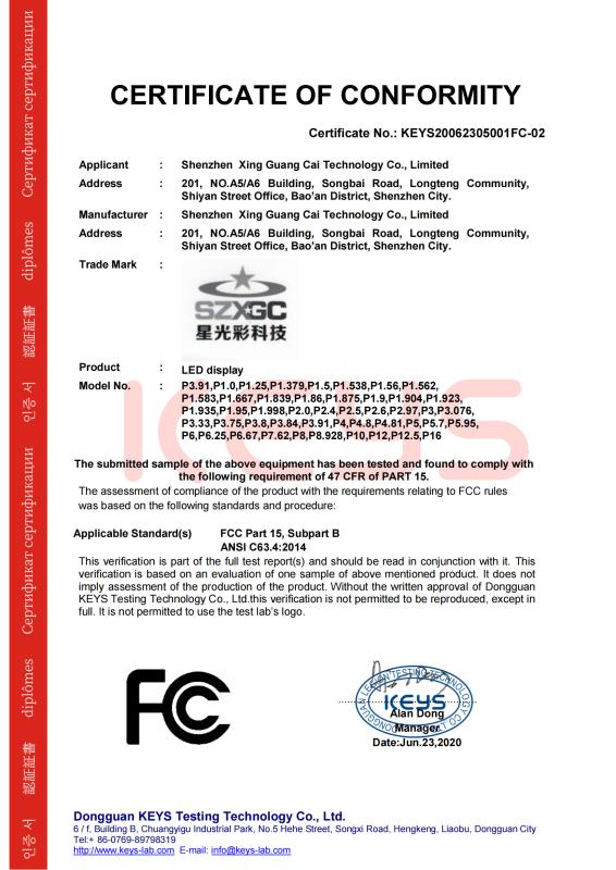 FCC - Hk Brilliance Int\\\'L Technology Limited