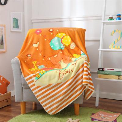 China Colorful Flannel Baby Blanket / Cartoon Throw Blankets 150*200cm 200*240cm for sale