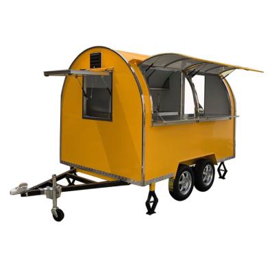 China Wholesale Mobile Commercial Coffee Supply Trailer 7.5ft Mobile Food Cart Food Truck For Sale Ghana for sale