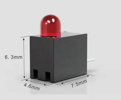 China Bi - Level LED Indicator 3mm  flat led diode with Black Casing and RoHS Compliance for sale