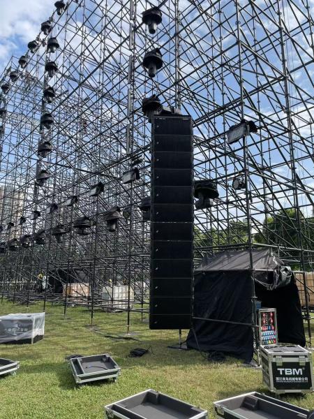 Quality ARE Audio Line Array Outdoor System Monitor System with Eight Dual 12" Full for sale