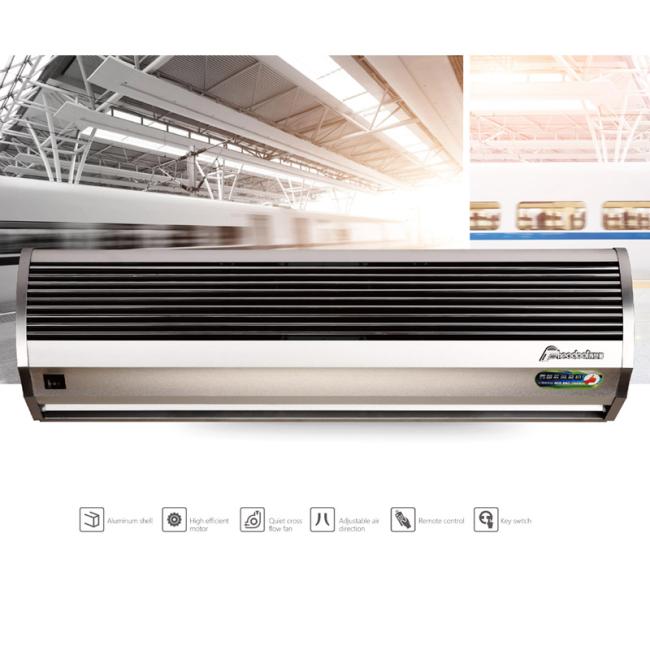 2024 New Silver Aluminum Residential Overhead Commercial Door Air Curtains