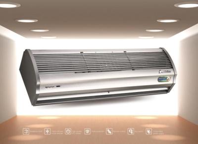 China White Low Wind Resistance Electric Warm Air Curtain Heater 180cm / 150cm for sale