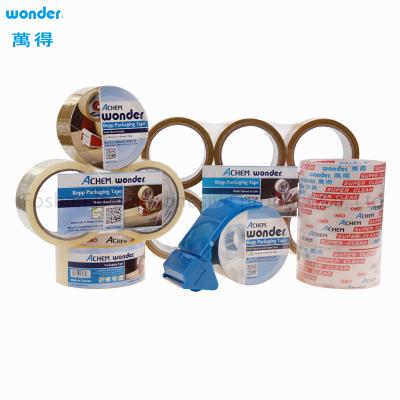 China Semi Transparent BOPP Packaging Tape Marketing 0.038mm Water Based for sale