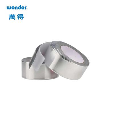 China Silver Bopp Waterproof Aluminum Foil Tape Strong Adhesive  Heat Resistant for sale