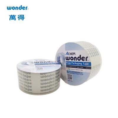 China Super Clear BOPP Packaging Tape Strong Adhesive Crystal Color for sale