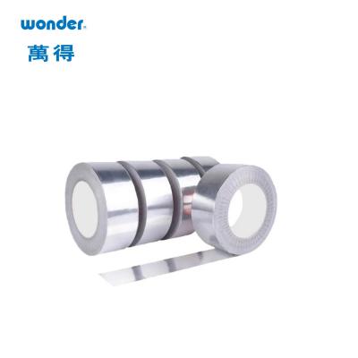 China Moisture Resistant High Temperature Aluminum Foil Tape , Silver Aluminum Tape Roll for sale