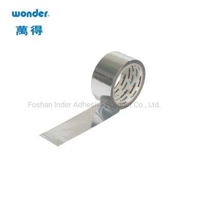 China Sealing  Aluminium Sticky Tape 30m Length Silver Adhesive Water Based for sale