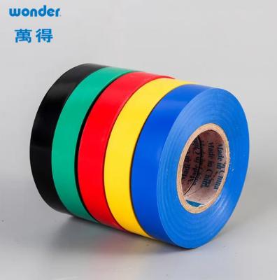China Shiny PVC Self Adhesive Tape ,  Eco Friendly Flame Retardant Insulation Tape Blue for sale