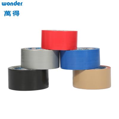 China Wonder Adhesive Brown Cloth Duct Tape 50m Waterproof Rubber Base for sale