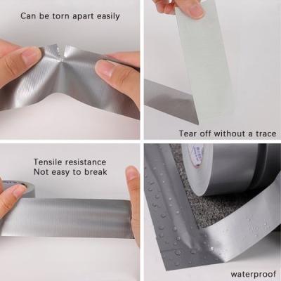 China Hot Melt Adhesive Waterproof Cloth Duct Tape 72mm Width Transparent for sale